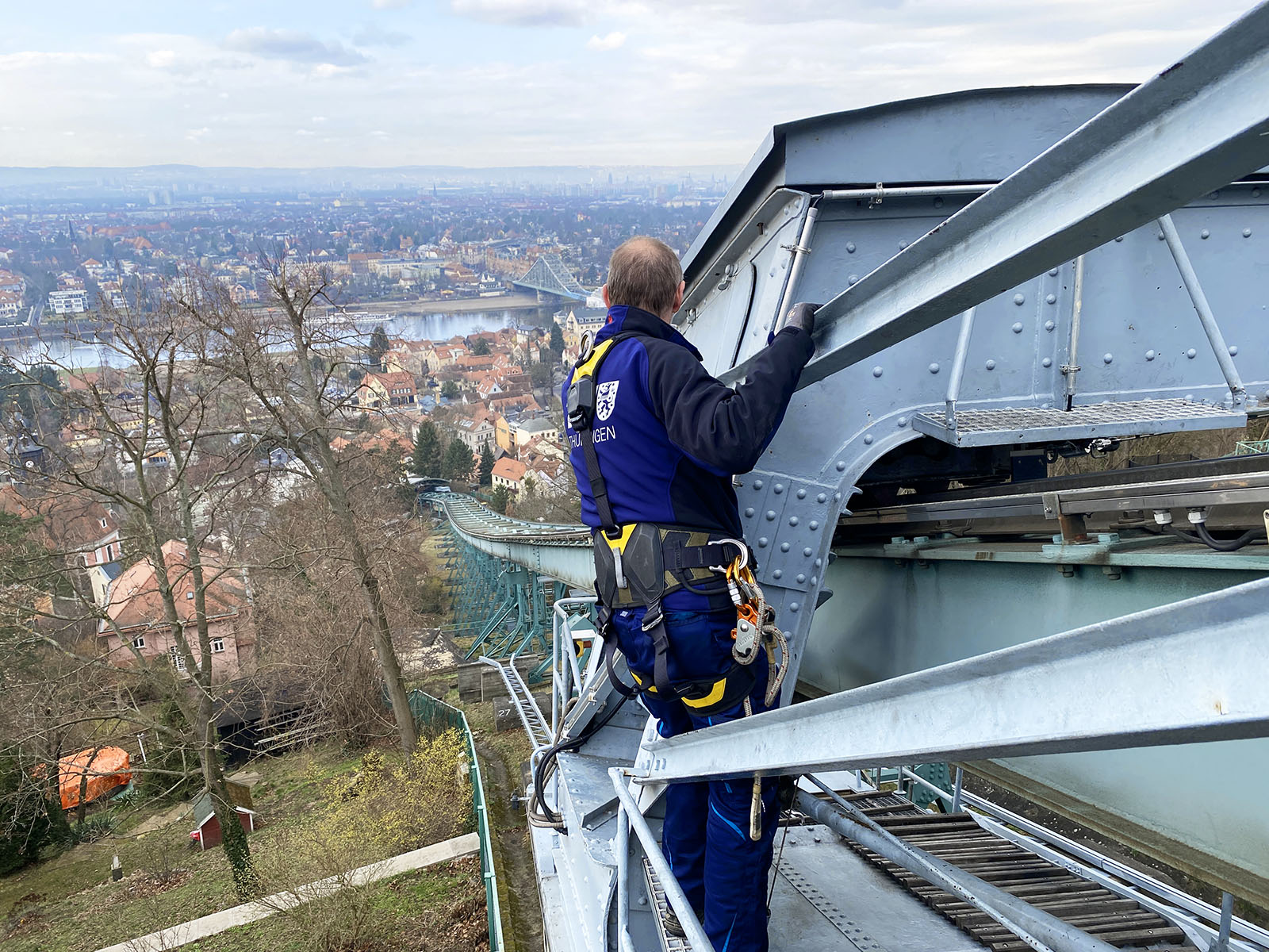 Prüfung Schwebebahn Dresden