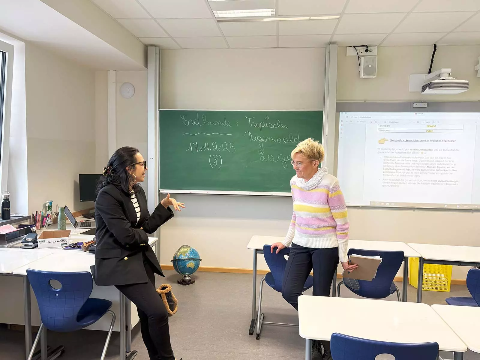 Gesprächssituation beim Audit im Robert-Schuman-Institut