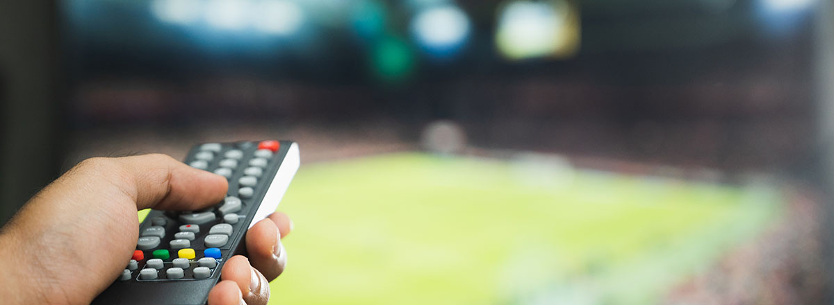 Fußball TV Fernbedienung
